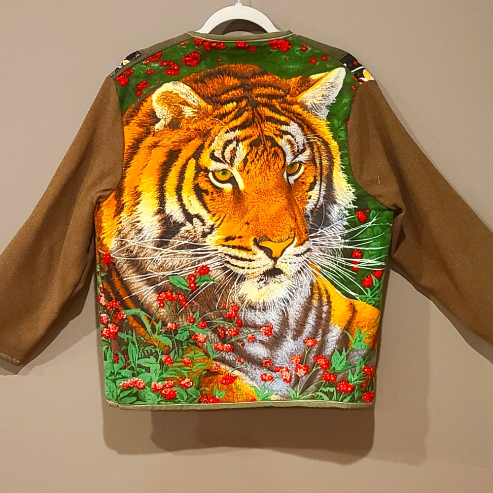HANDMADE Vintage Tiger Wool Jacket
